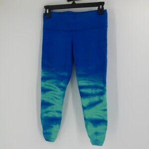 Lily Lotus Women's Blue Green Cropped Leggings Size XS